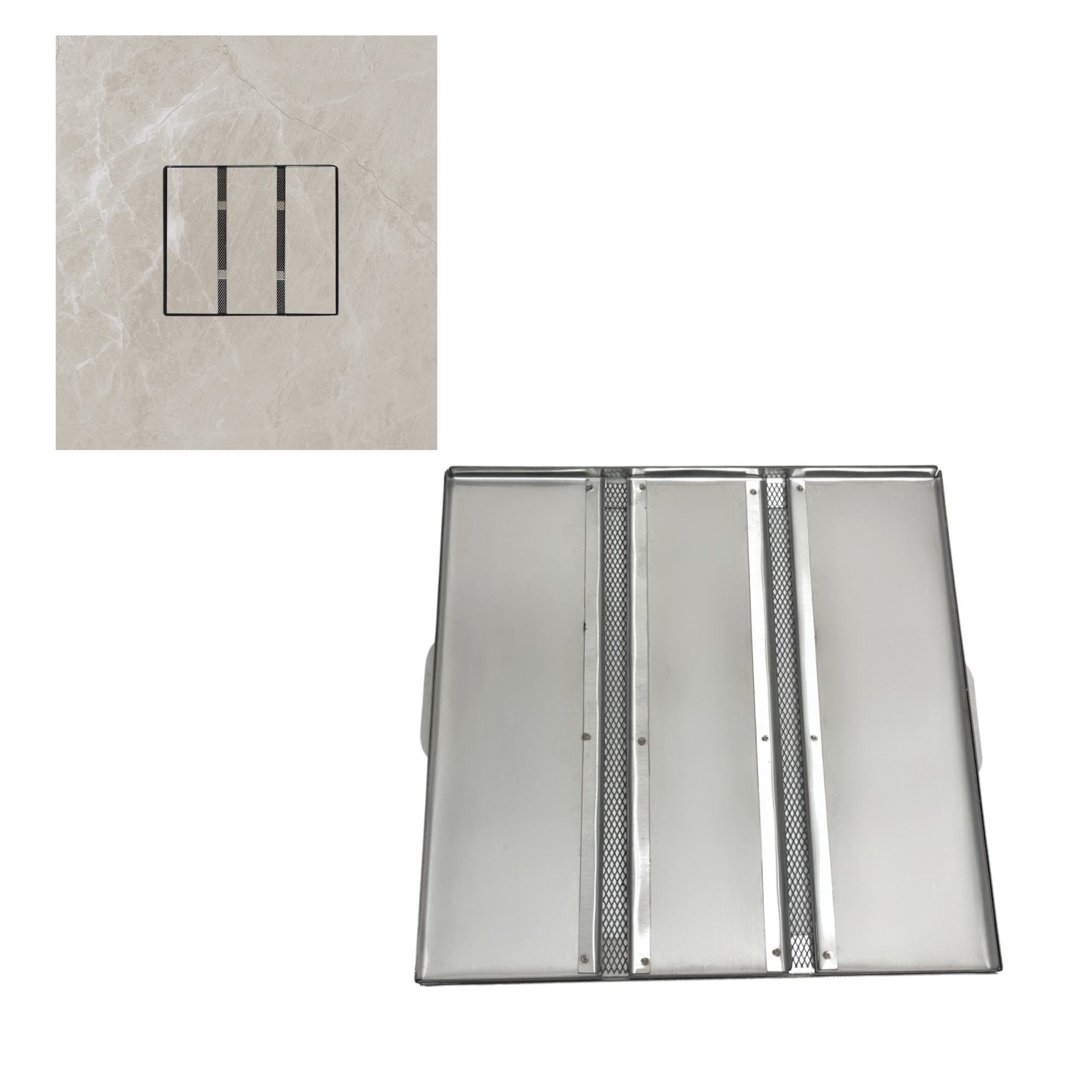 Ralo Cola Piso para Ralo 30x30 Inox Anti Insetos - 1