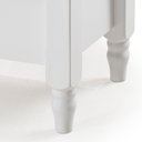 Ver imagem 4 de Aparador para Sala com Pés Torneados 2 Gavetas Inferiores 1028 Linz Móveis - Laca Branca/imbuia Glaz
