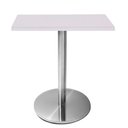Ver imagem 1 de Mesa Beta em Inox 75 cm (Altura) com Tampo em MDP Quadrado 60 cm Branco