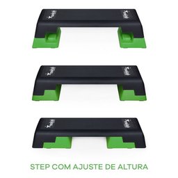 Step Aeróbico Profissional Regulável Verde - Maktub Fitness - 4