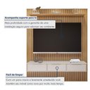 Ver imagem 6 de Painel Suspenso 182,8 Cm com Nicho Vitória 100% Mdf Cinamomo/grafite
