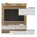 Ver imagem 2 de Painel Suspenso 182,8 Cm com Nicho Vitória 100% Mdf Cinamomo/grafite