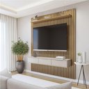 Ver imagem 5 de Painel Suspenso 182,8 Cm com Nicho Vitória 100% Mdf Cinamomo/grafite
