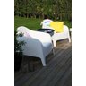 Conjunto 2 Espreguiçadeiras + 2 Poltronas Skarpo + 1 Mesa Puket Branca - 2