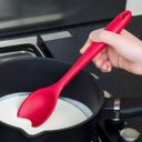 Ver imagem 7 de Colher de Silicone Vermelha Grande | 10 Un