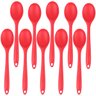 Colher de Silicone Vermelha Grande | 10 Un - 1
