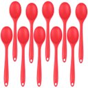 Ver imagem 1 de Colher de Silicone Vermelha Grande | 10 Un