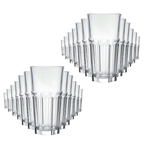 Copo Long Drink de Vidro Bristol 340ml 12 Unidades - Nadir 2611
