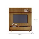 Ver imagem 3 de Painel Piso Teto New Guaporé com Rack Bancada Selene New Luna Ambiente Cumaru - Madetec
