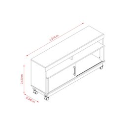 Rack para TV até 50 Polegadas Artur  - 4
