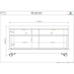 Rack para TV Ate 50 Polegadas Artur  - 3