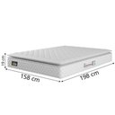 Ver imagem 3 de Colchão Casal Queen Espuma D33 Pillow Top New Millenium 158x198x19cm Branco Hellen-Suporta até