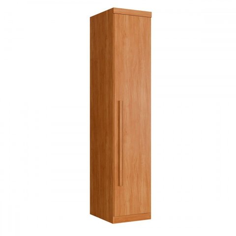 Guarda-roupa Solteiro Facinium 1 Porta 4 Prateleiras Cinamomo - Pnr Móveis