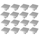Ver imagem 1 de 12 Puxadores Aspen 188 Ponto Quadrado para Cômodas Armários e Gavetas Cromo Acetinado