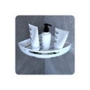 Ver imagem 1 de Suporte Porta Shampoo de Banheiro de Canto Inox Branco