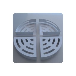 Suporte Porta Shampoo de Banheiro de Canto Inox Branco - 6