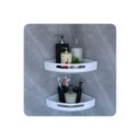 Ver imagem 7 de Suporte Porta Shampoo de Banheiro de Canto Inox Branco