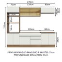 Ver mais imagens de Cozinha Completa 270010 com Armário e Balcão Rustic/branco