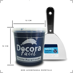Cimento Queimado com Efeito Perolizado Decora Fácil 1kg - Oceano Profundo - 4
