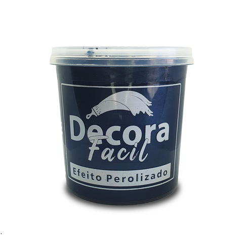 Cimento Queimado com Efeito Perolizado Decora Fácil 1kg - Oceano Profundo
