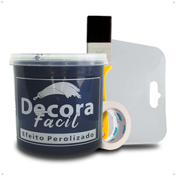 Cimento Queimado com Efeito Perolizado Decora Fácil 1kg - Oceano Profundo - 2