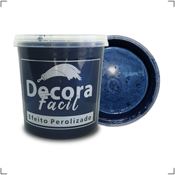 Cimento Queimado com Efeito Perolizado Decora Fácil 1kg - Oceano Profundo - 5