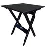 Mesa Dobrável 60x60 Cm em Madeira Maciça - Preta - 1
