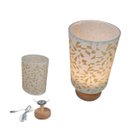 Ver imagem 3 de Luminaria Abajur Mesa 3 USB Iluminaçao Regulavel Tons Minimalista LED Candeeiro Cabeceira Escritorio