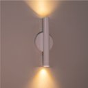 Ver imagem 5 de Arandela Tubo Branca 30cm 2 Fachos + 2 Led Mr11 Br. Quente St2773