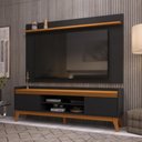 Ver imagem 5 de Rack com Painel para Tv até 70 Polegadas 180 Cm Astúrias - Preto e Cedro