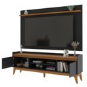 Ver imagem 6 de Rack com Painel para Tv até 70 Polegadas 180 Cm Astúrias - Preto e Cedro
