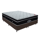 Ver imagem 1 de Cama Box Bipartido Queen Marrom e Colchão Elegant Superpocket Molas Ensacadas Ortobom