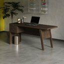 Ver imagem 3 de Escrivaninha Mesa Escritório Me4122 2 Gavetas 163cm Rustico