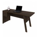 Ver imagem 6 de Escrivaninha Mesa Escritório ME4122 2 Gavetas 163cm Rustico Marrom