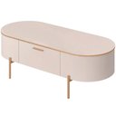 Ver imagem 2 de Mesa de Centro Decorativa Sala de Estar Orgânico Giverny D05 Off White - Lyam Decor