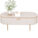 Ver imagem 5 de Mesa de Centro Decorativa Sala de Estar Orgânico Giverny D05 Off White - Lyam Decor