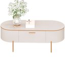 Ver imagem 3 de Mesa de Centro Decorativa Sala de Estar Orgânico Giverny D05 Off White - Lyam Decor