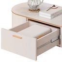 Ver imagem 6 de Mesa de Centro Decorativa Sala de Estar Orgânico Giverny D05 Off White - Lyam Decor