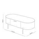 Ver imagem 4 de Mesa de Centro Decorativa Sala de Estar Orgânico Giverny D05 Off White - Lyam Decor