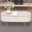 Ver imagem 2 de Mesa de Centro Decorativa Sala de Estar Orgânico Giverny D05 Off White - Lyam Decor