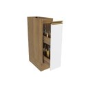 Ver imagem 2 de Nicho Porta Condimentos Celeste Kappesberg 100% Mdf Nogueira/branco 20cm