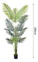 Ver imagem 2 de Palmeira Artificial Planta Grande Folhagem Realista 1.80m Verde