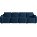 Ver imagem 6 de Sofá Cama para Sala de Estar 5 Lugares 436cm Montserrat K01 Veludo Azul Marinho - Lyam Decor