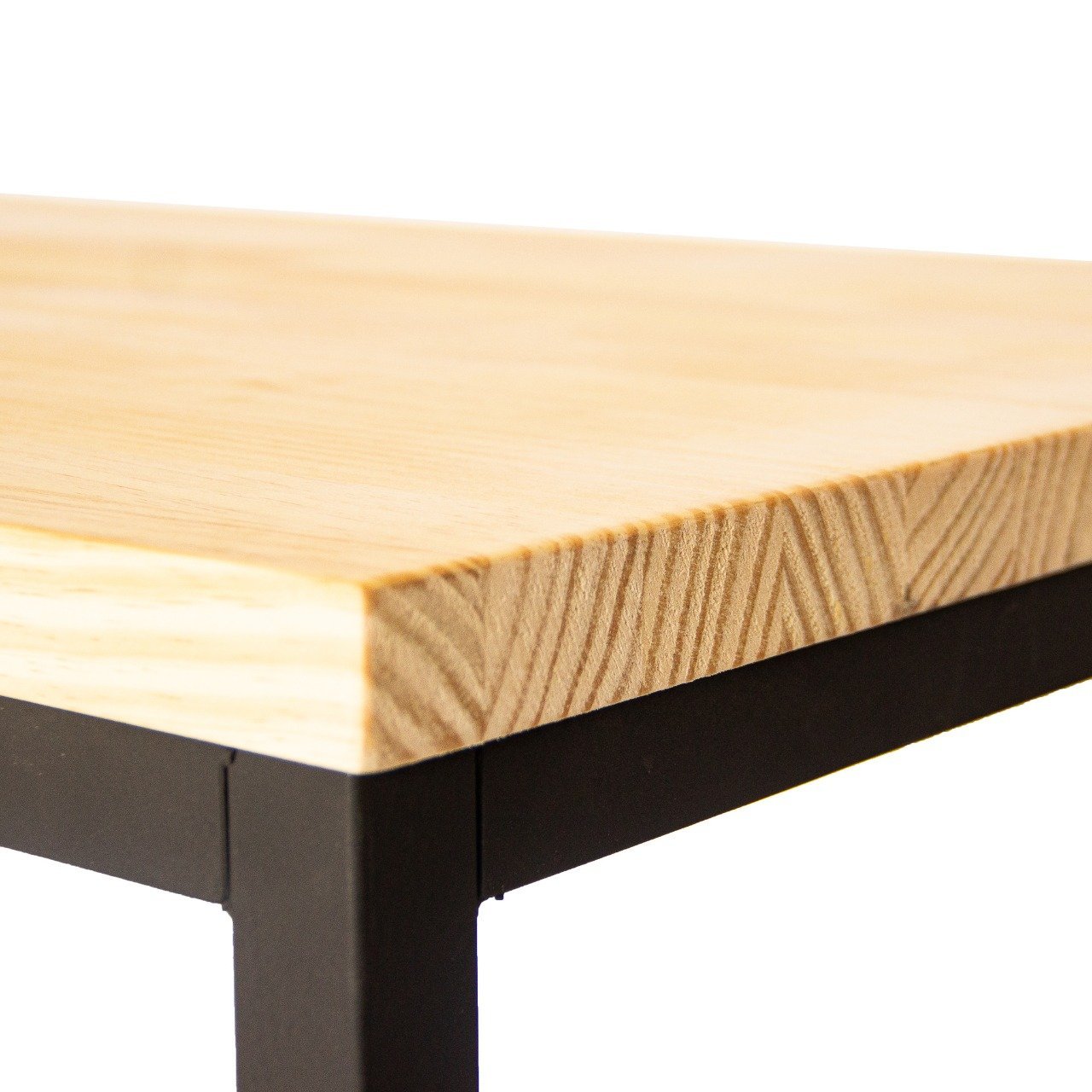 Mesa de Escritório Industrial 120x50 Pé de ferro Pinus 18mm - 5