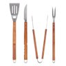 Kit para Churrasco Inox Cabo de Madeira Grande 4 Peças Bel - 2