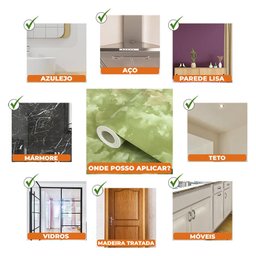 Papel de Parede Adesivo Lavavel Marmore Travertino Bege 500x60cm - 7