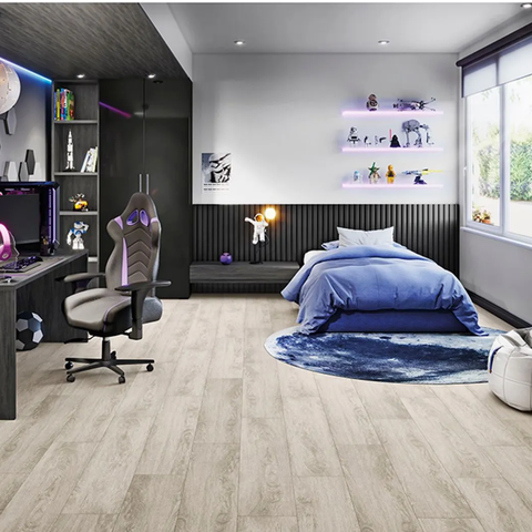 Piso Vinílico em Régua Lvt Basic 23,8x122,9cm - Caixa com 4,68m² Eucafloor 