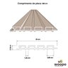 Painel Ripado Wpc Externo Varias Cores 2,90m X 20cm (0,58m²) Woopo Cumaru/bordo - 2