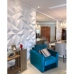 Kit 180 Placas Painel Parede Revestimento Impermeavel Flexivel Sustentavel Decorativo 3d Pvc - 8