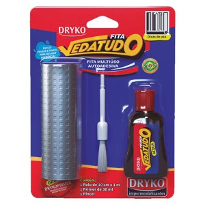 Manta Fita Asfaltica Auto Adesiva Dryko 10cm X 1m Aluminio Primer